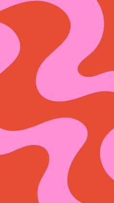 an abstract pink and red background with wavy lines