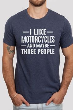 Looking for a hilarious gift for a motorcycle enthusiast dad? Our premium motorcycle-themed shirt with a funny saying in bold lettering is the perfect choice! It's a unique Father's Day gift that he'll love. Available in various sizes and colors. Order now! #MotorcycleShirt #GiftForDad #GraphicTee Husband Birthday Gift, Funny Motorcycle, Bold Lettering, Husband Birthday, Bachelorette Party Shirts, Funny Graphics, Cute Tshirts, Gift For Dad