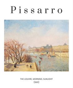 the cover of pissaroo's novel, the louvee morning sunlight