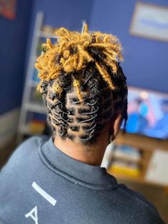 Short Loc Styles Barrel Twist, Updo Short Locs, Barrel Twist Short Loc Styles Women, Free Form Locs Women, Two Strand Loc Bob, Barrel Updo Locs, Barrel Roll Updo Locs, Locs Women, Latest Dreadlocks Styles