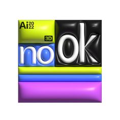 an image of the word ok in different colors