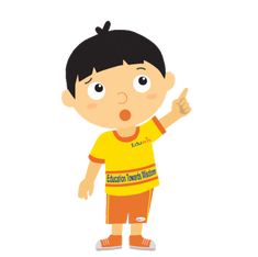 a little boy in yellow shirt and orange shorts giving the thumbs up sign with both hands