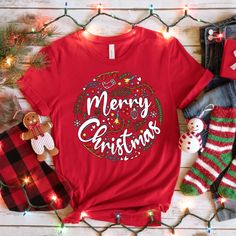 Merry Christmas T-Shirt,Christmas T-Shirt,Christmas Family T-Shirt,Christmas Gift,Welcome 2025,Retro Christmas T-Shirt,Gift for Her **Product Details** We exclusively utilize Bella Canvas and Gildan SoftStyle brands for our printing needs, renowned for their superior quality in the industry. *Bella Canvas - Available in unisex sizes - Weighing 4.2 oz. - Solid colors crafted from 100% Combed Cotton and Ring-Spun Cotton. - Athletic Heather composed of 90% Combed and Ring-Spun Cotton, 10% Polyester Merry Christmas Shirts, Color Crafts, Christmas Family, Christmas T Shirt, Retro Christmas, Christmas Tshirts, Family Christmas, Christmas Outfit, Christmas Shirts