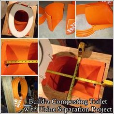 instructions for how to build a compoing toilet with urine separation project