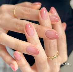 Korean Manicure Aesthetic, Nude Pink Ombre Nails, Bridal Nail, Unghie Sfumate, Milky Nails, Manicure Tips, Casual Nails, Soft Nails, Clean Nails