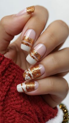 Discover stunning gingerbread nail designs for Christmas with eye-catching art and whimsical cat eye designs Get inspired by festive and charming Christmas nail art with easy almond designs French tips and 3D elements Create mesmerizing and unique Christmas nail designs easily Food Sweet, Charming Christmas, Whimsical Cats