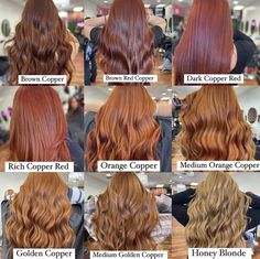 Different Types Of Copper Hair, Hair Color Ideas Ginger Copper, Burnett Copper Hair, Cute Colors For Short Hair, Copper Hair Red Undertone, Types Of Copper Hair Color, Summery Copper Hair, Red Vs Copper Hair, Natural Looking Red Hair Dye