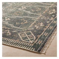 Cala Smoked Green Hand-Knotted New Zealand Wool Area Rug 5'x8' + Reviews | CB2 Navy And White Rug, Gradient Rug, Leopard Print Rug, Road Rug, Area Rug Pad, Hand Loomed Rug, Teal Rug, Rug Buying Guide, Vintage Effect