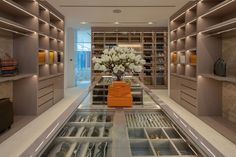 a room filled with lots of shelves and drawers