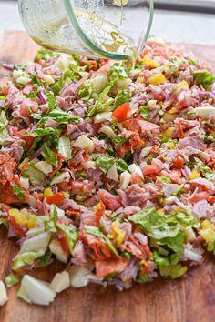 chopped sandwich recipe (1) Hoagie Dressing Recipe, Grinder Chopped Sandwich, Italian Chopped Sub, Sub Sandwich Salad, Chopped Sandwich Recipe, Italian Sandwich Recipe, Chopped Italian Sandwich, Chopped Sandwich, Italian Sandwich Recipes