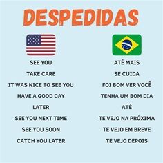 the words despedidas are written in different languages