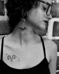 Aries Symbol Tattoos, Simple Butterfly Tattoo, Ram Tattoo, Lavender Tattoo, Aries Tattoo, Small Tattoos Simple, Bff Tattoos, Incredible Tattoos, Sternum Tattoo