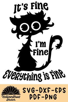 Funny Svg Images Free, Cat Mom Svg Free, Cricut Svg Images Free, Free Svg Files For Cricut Funny, Cat Svg Free, Cat Cricut, Funny Looking Animals, Cricut Clothes, Black Cat Svg