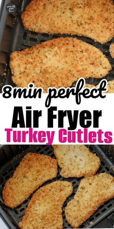 air fryer turkey cutlets in an air fryer