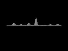 a black and white image of a city skyline