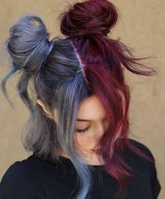 Two Buns Hairstyle, Cute Hair Colors, Hair Color For Women, Dye My Hair, Hair Dye Colors