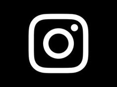 the instagram logo is black and white with an instagram icon in the center