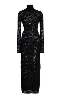 Moda Operandi Dress, Party Wear Maxi Dresses, Alaia Dress, Magic Clothes, Black Stretch Lace, Maxi Dress Collection, Concept Clothing, Maxi Shirt Dress, Lace Maxi