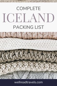 the complete iceland packing list with text overlay