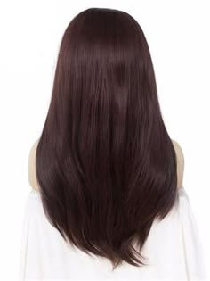 Hair Color Dark Auburn, Auburn Wigs, Medium Auburn Hair, Long Ombre Hair, Balayage Straight Hair, Dark Auburn Hair, Auburn Balayage, Dunner Wordend Haar, Auburn Color