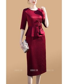 Get 10% off now! Buy elegant sheath mother of bride dress with half sleeves at wholesale price online. Free shipping and pro custom service since 2009. Mother Of The Bride 3/4 Sleeve Dress For Banquets, Elegant 3/4 Sleeve Dress For Wedding Guest, Formal Mother Of The Bride Dress With 3/4 Sleeve, Elegant Half Sleeve Wedding Dress, Elegant Half Sleeve Dresses For Banquets, Mother Of Bride Dress, Mother Of Bride, Mother Of The Bride Dresses, Bride Dress