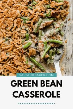 Impress your Thanksgiving guests with a flavorful twist on the classic green bean casserole. Our Bacon Green Bean Casserole from Salt & Baker boasts mouthwatering bacon and a savory, rich flavor that will leave everyone begging for seconds. It's guaranteed to be the star of the show, so let us guide you through creating this irresistible dish! Gluten Free Green Bean Casserole, Lite Cravings, Green Bean Casserole Bacon, Fresh Green Bean Casserole, Mushroom Alfredo, Best Green Bean Casserole, Homemade Green Bean Casserole, Cravings Recipes, Green Bean Casserole Recipe