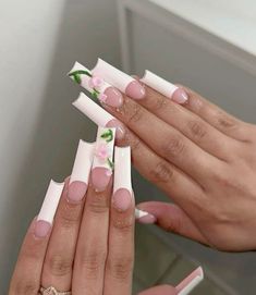 Extra Baddie Nails, Baddie Nails, Girly Acrylic Nails, Classy Acrylic Nails, Nails Only, Long Square Acrylic Nails