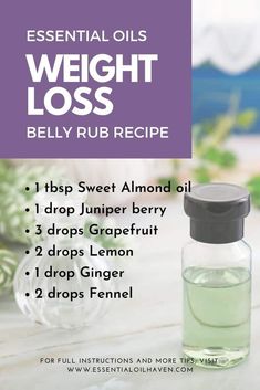 Weight Management Essential Oils, Essential Oils For Belly Button, Belly Button Oil Benefits, Essential Oils For Belly Fat Loss, Ginger Oil Uses, What Essential Oils Do What, Herbs For Weight Management, Castor Oil Packs Weight Flat Belly, Juniper Berry Essential Oil