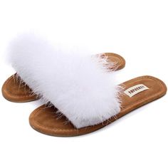 Never Worn, I Purchased These For My Wedding Morning To Wear While Getting Ready But Ended Up Not Wearing Them. They’re So Fun And Fabulous With White Feathers And Comfy Soles. Size 9 - I Wear A 7.5 And These Fit Perfect. About This Item Material:Multiple Color Real Fur And Soft Cotton Fabric Rubber Sole: Sole About 0.5cm With Leather, Breathable Absorbent, Anti-Skid Function Meets Indoor And Outdoor Needs. Cute Slides, Wedding Morning, Comfy Slippers, Open Toe Slippers, White Feathers, Morning Wedding, Kids Luggage, Real Fur, Multiple Color