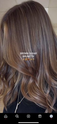 Low Maintance Baylage, Demi Mormon Hair, Natural Lowlights For Brown Hair, Color Gloss Hair Before And After, Fall Color For Brunettes, Espresso Martini Hair Color, Medium Contrast Hair, Medium Light Brown Hair With Highlights, Old Money Burnett Hair