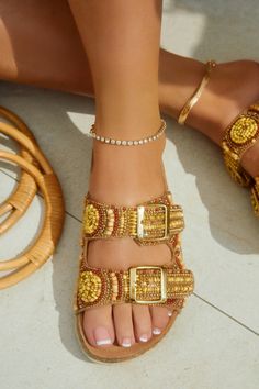 Shop our sandal collection 🤍 Gold Shoes Heels, Single Sole Heels, Shoe Model, Flat Booties, White Sandals Heels, Slip On Sandals, Travel Wardrobe, Prom Shoes, Lace Up Heels