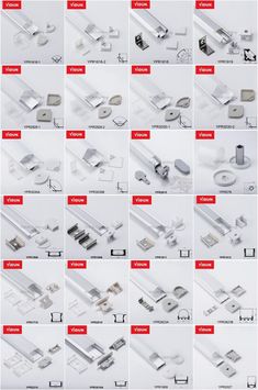 various types of metal parts are shown in this diagram