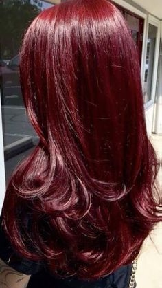 cherry coke hair Wine Hair Color, Cherry Hair, Dyed Red Hair, Dark Red Hair, Dyed Hair Inspiration