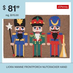 an image of three nutcrackers on display for $ 81 99 per piece