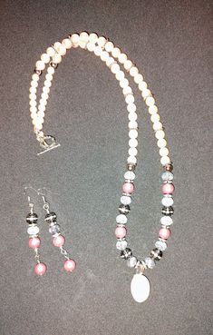 necklace with earrings