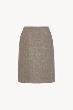 High-waisted pencil skirt in structured lurex canvas with side seam pockets and center back slit detail. Towel Scarf, Italy Style, High Waisted Pencil Skirt, Mens Fall, Mens Spring, Outerwear Sweater, Leather Pouch, Womens Fall, Winter Women