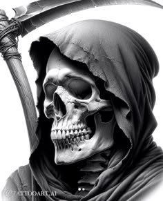 Reaper Statue, Grim Reaper Drawing, Reaper Drawing, Skull Art Tattoo, Wrist Tattoo Ideas, Wrist Tattoo Designs, Grim Reaper Tattoo, Reaper Tattoo, Armband Tattoos