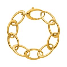 Our Gold Oval Link Bracelet is a beautiful piece. This bracelet can be worn alone or add it to a stack. The clasp on this bracelet blends in with all of the oval links. 14k Yellow Gold Links range from 5mm to 2.33 in width Large lobster clasp 8" in length Ring Bracelet Chain, Chain Ring, Bridal Rings, Link Bracelets, Custom Jewelry, Ring Earrings, Lobster Clasp, Yellow Gold, Range