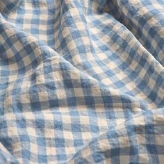 the blue and white checkered fabric is very soft