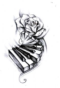 Piano Tattoo, Tattoo Placements, Music Notes Art, Watercolour Pencils, Friend Jokes, Music Tattoo Designs, Tattoo Zeichnungen, Music Drawings, Music Tattoo