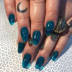 ImageFind images and videos about blue, nails and nail art on We Heart It - the app to get lost in what you love. Uv Nail Polish, To Try, Uv Nails, Jelly Nails