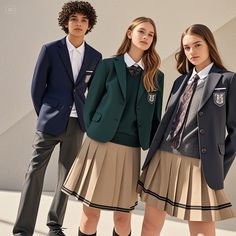 American school uniform for 2025, featuring versatile and stylish color. American School Outfits, Private School Uniforms, Modern Uniform