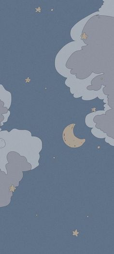 the sky is filled with clouds and stars