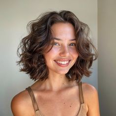 magnific CBbRXOmtsGSYyxnnmZwN Vintage Inspired Layered Bob with Curls Wavy Short Hair Layers, Wavy Hair With Bangs Short, 2c Bob Haircut, Curly Layered Short Hair, Short Hair Styles Curls, Short Haircuts For Women Wavy Hair, Layered Bob Wavy Hair, Bob With Curly Hair, Short Hair Wavy Curls