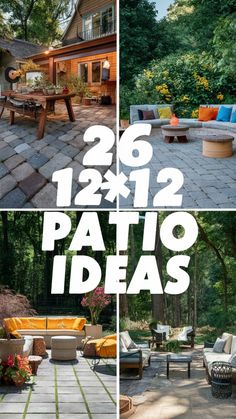 patio design ideas that are easy to do in the back yard or front yard area