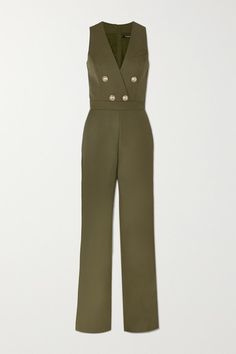 Balmain Clothing, Latest Kurti, Jumpsuit Outfit, Green Jumpsuit, Stylish Clothes, Causual Outfits, Pantalon Large, Work Clothes, Fashion Fits