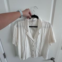 Brand New Madewell Button Up Short Sleeve Blouse Madewell Top, Short Sleeve Blouse, Madewell, Top Brands, Button Up, Top Blouse, Brand New, Womens Tops, Women Shopping