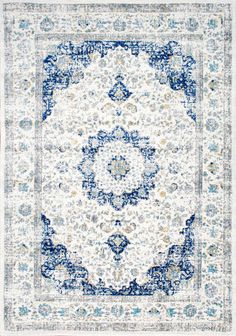 Distressed Persian Rug | Blue Teal Area Rug, Living Room On A Budget, Farmhouse Rugs, Blue Area Rug, Transitional Rugs, Perfect Rug, Blue Area, Brown Area Rugs, Carpet Runner