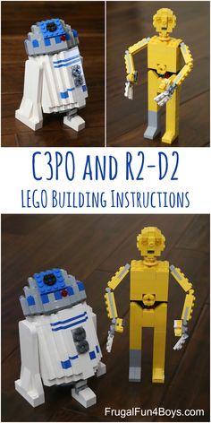 lego instructions for the c3po and r2d2