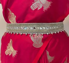 "Areya collections offers unique collection of items. Beautiful Maggam work saree belt Indian ethnic wear waist belt (vaddanam) /Kamarbandh for Adults Excellent accessory for girls Indian wear (Saree, half-saree or dresses) for parties, weddings and events. Looks very pretty and attractive. This Silver color belt is suitable to wear on any Saree or Half-saree or nice frocks or long frocks or Lehenga's or Pattu Langa or Langa Voni or Western dresses. This can be worn for Wedding Sarees, Haldi, Mehendi, Baby shower, Bridal Shower or Birthdays or  for any event on Sarees or Lehenga or dress. This embroidery Saree belt can be a perfect gift for your Girl Friend daughter mother sister fiancée bride. This can be a good gift or return gift for any girl/women for wedding ,Pooja, Any Festival, hous Traditional Bridal Belt For Party And Festivals, Traditional Bridal Belt For Festive Party, Traditional Festive Bridal Belt For Party, Festive Traditional Bridal Belt For Party, Festive Traditional Bridal Belt, Bollywood Bridal Belt For Diwali Ceremonial, Traditional Tilla Bridal Belt For Party, Traditional Bridal Belt With Tilla For Party, Traditional Embroidered Bridal Belt For Festive